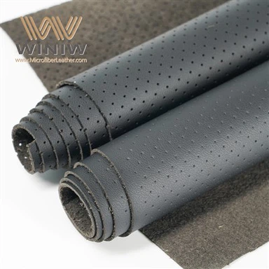 0,6 mm-es perforált mikroszálas műbőr PU-bőr autóbelső szövet
