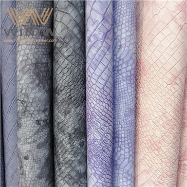 Dombornyomott Faux Pu bőr szövet Krokodilbőr